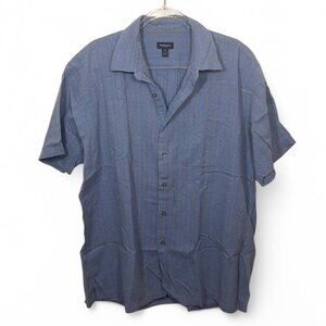 Men’s Y2K VanHeusen Blue Cotton Button Down Shirt‎